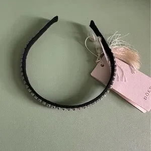 Doen | Accessories | Nwt Doen Daria Rhinestone Headband 